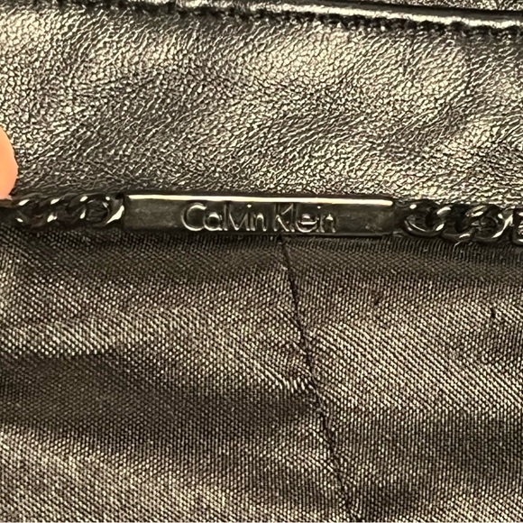 Calvin Klein Women's Sleek Black Leather Jacket - Picture 5 of 9